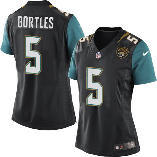 Women's Elite Blake Bortles Nike Jersey Black Alternate - #5 NFL Jacksonville Jaguars